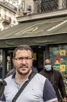 Protest in front of McDonald's restaurant - Paris