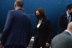 Kamala Harris Returns To Washington After Working Visit To Mexico