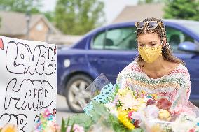 Tribute At The Scene Of Sunday's Hate-Motivated Vehicle Attack - Ontario