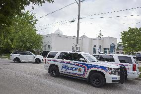 Tribute At The Scene Of Sunday's Hate-Motivated Vehicle Attack - Ontario