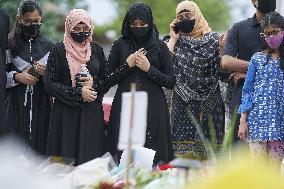 Tribute At The Scene Of Sunday's Hate-Motivated Vehicle Attack - Ontario