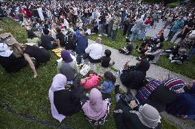 Tribute At The Scene Of Sunday's Hate-Motivated Vehicle Attack - Ontario