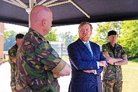 King Visits Major General Ruyter Van Steveninck Barracks - Oirschot
