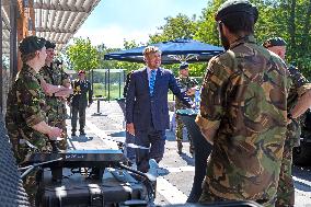 King Visits Major General Ruyter Van Steveninck Barracks - Oirschot