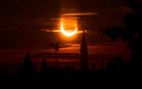 Solar Eclipse Rises Over Ottawa