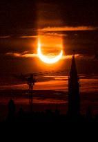 Solar Eclipse Rises Over Ottawa