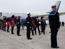 Justin Trudeau At Cornwall Airport Newquay Ahead Of The G7 Summit