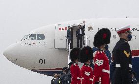 Justin Trudeau At Cornwall Airport Newquay Ahead Of The G7 Summit