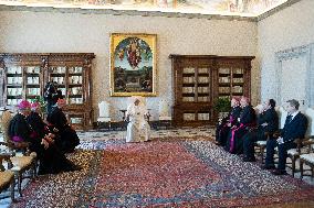 Pope Francis Meets Members of the Presidency of the Commission of the Bishops - Vatican