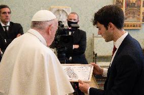 Pope Francis Meets Young People From The Parish of St. Paul the Apostle - Vatican
