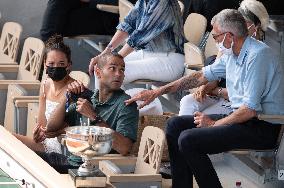 French Open - Alize Lim, Tony Parker and Gilles Morreton