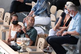 French Open - Alize Lim, Tony Parker and Gilles Morreton