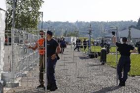 Police Around Villa La Grange Where Biden Meets Putin - Geneva