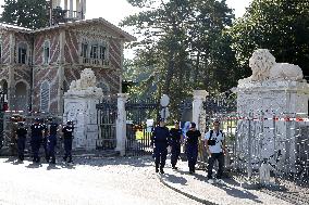 Police Around Villa La Grange Where Biden Meets Putin - Geneva