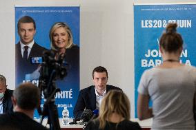 Jordan Bardella Campaigns - Seine and Marne