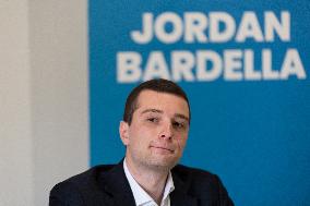 Jordan Bardella Campaigns - Seine and Marne