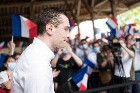 Jordan Bardella Campaigns - Seine and Marne