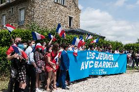 Jordan Bardella Campaigns - Seine and Marne