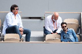 French Open - Jamel Debbouze and Patrick Bruel