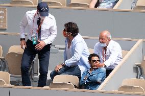 French Open - Jamel Debbouze and Patrick Bruel