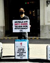 PETA protest in front of Millennium Resort Hotel - Paris