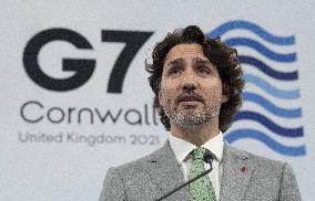 PM Justin Trudeau During G7 Summit - Cornwall