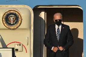 US President Biden Arrives In Belgium Ahead Of NATO Summit