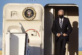 US President Biden Arrives In Belgium Ahead Of NATO Summit