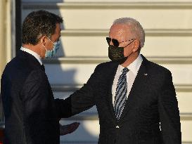 US President Biden Arrives In Belgium Ahead Of NATO Summit