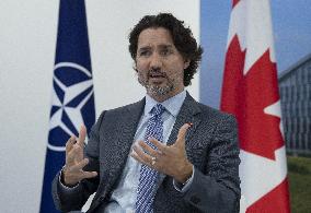 NATO Summit - Justin Trudeau and Jens Stoltenberg