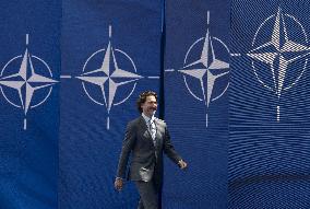 NATO Summit - Justin Trudeau and Jens Stoltenberg