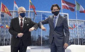 NATO Summit - Justin Trudeau and Jens Stoltenberg