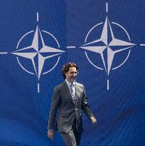 NATO Summit - Justin Trudeau and Jens Stoltenberg