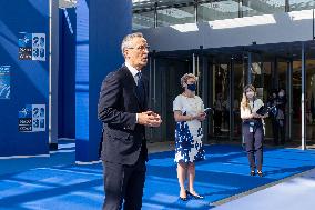 NATO Summit - Secretary General Jens Stoltenber Brussels