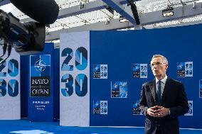 NATO Summit - Secretary General Jens Stoltenber Brussels