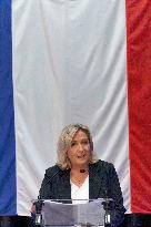 Le Pen Regional Elections Statement - Henin Beaumont