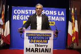 Mariani Regional Elections Statement - Le Pontet
