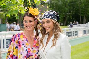 VIPs Attend The Prix De Diane - Chantilly