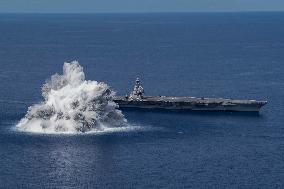 US Navy Uses 18,143Kg Explosive To Test Warship