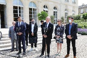 President Macron Meets Representatives Of Nightclubs - Paris