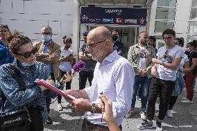 Strikes at Europe 1 - Paris