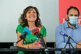 Press Conference of Carole Delga - Toulouse