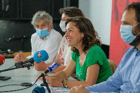 Press Conference of Carole Delga - Toulouse