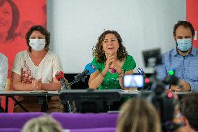 Press Conference of Carole Delga - Toulouse