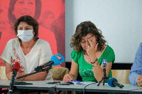 Press Conference of Carole Delga - Toulouse