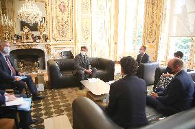 President Macron Receives Andorra's PM - Paris
