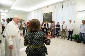 Pope Francis Meets With Inmates - Rome