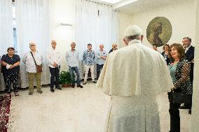 Pope Francis Meets With Inmates - Rome