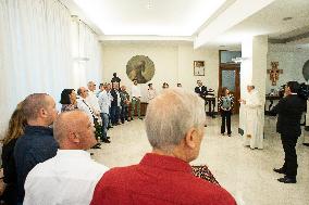 Pope Francis Meets With Inmates - Rome