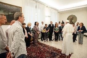 Pope Francis Meets With Inmates - Rome